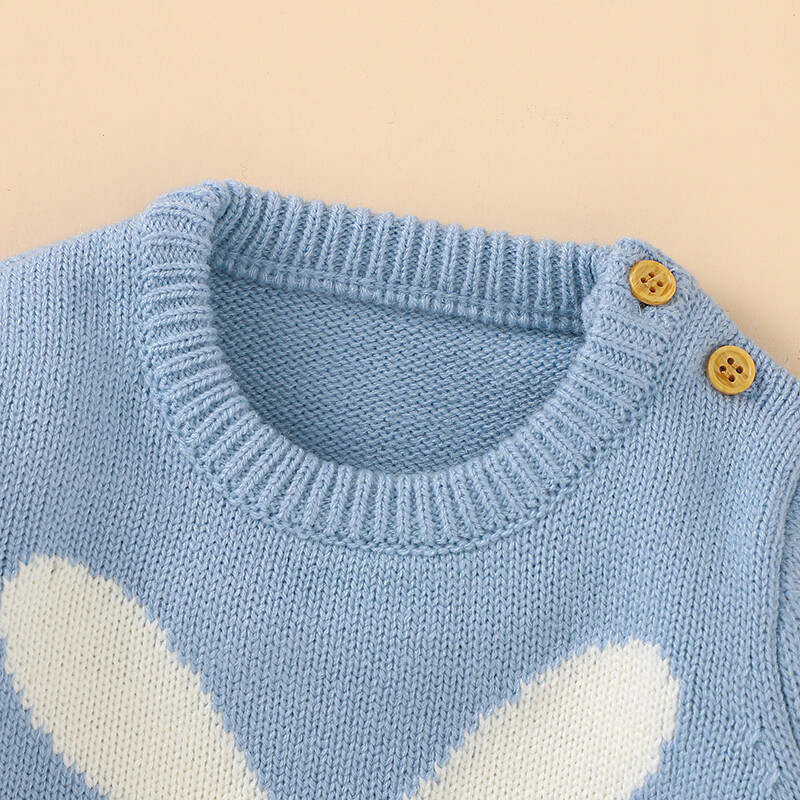 Jauki trusis trikotāžas zīdaiņu bikses Apģērbi Pavasaris Rudens Kakls Garām Piedurknēm Jaundzimušie Zēni Meitenes Lieldienu Kombinezoni Tērpi 0-18m