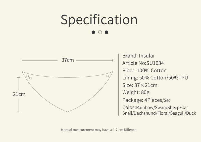 4 vnt. medvilniniai seilėtekliai kūdikiams, kietas/spausdintas šalikas, patogus seilėtis dantimis, kvėpuojantis seilių rankšluostis