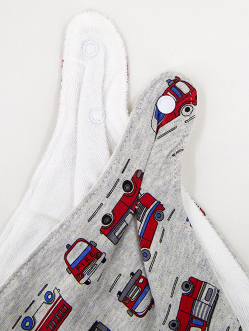 3vnt didelio dydžio kūdikių trikampiai šalikai su dvisluoksnėmis sagomis trikampio šaliko seilinukai 24 * 44cm Vaikiški aksesuarai