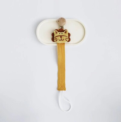 1GB zīdaiņu knupja saspraude, jaundzimušā kokvilnas koka dzīvnieku knupja ķēde, knupīšu knupīšu manekena turētājs videi draudzīgs materiāls