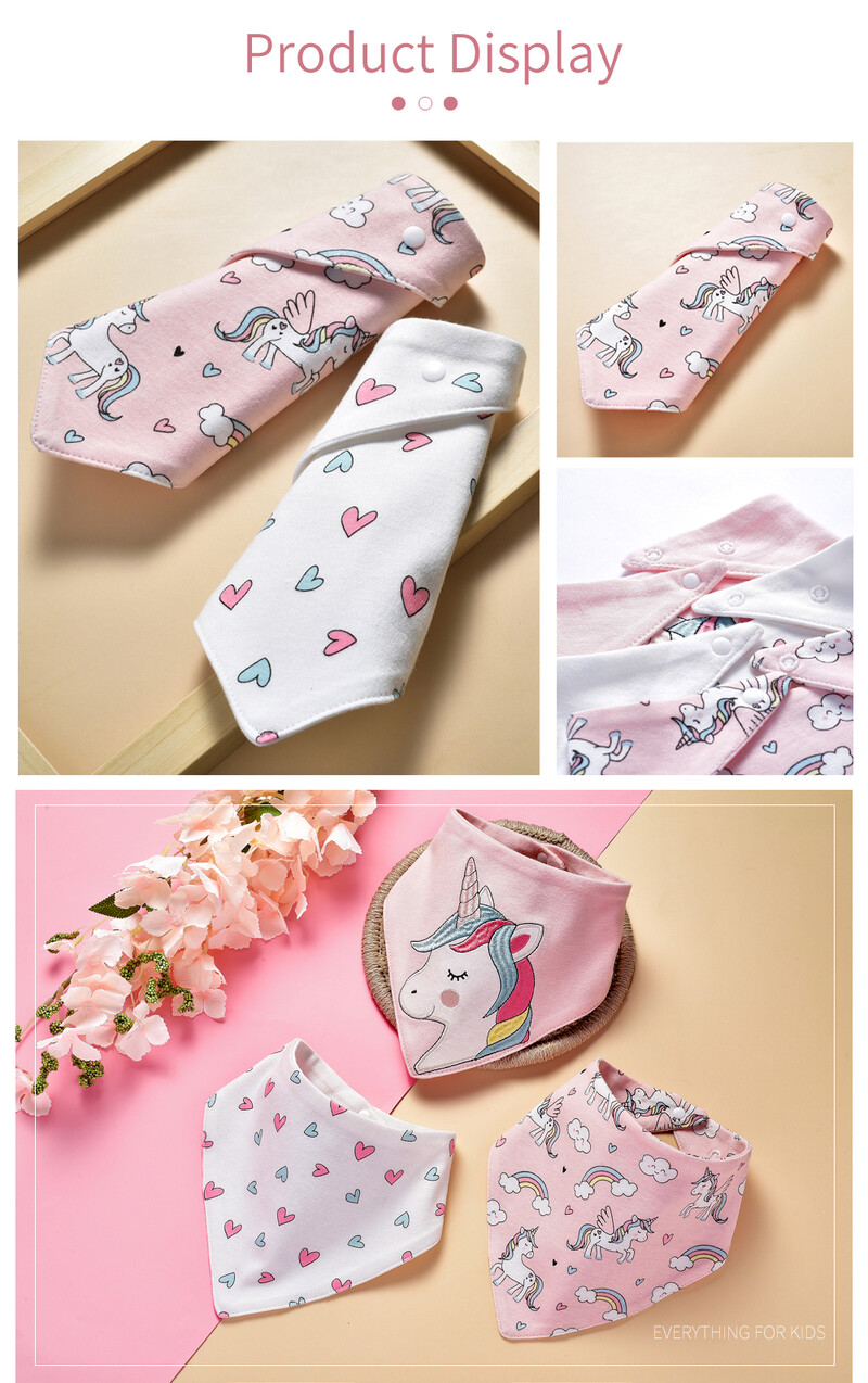 INSULAR Seilinukai Kūdikių Seilėtekiai Trikampiai Rankšluosčiai Vaikų Medvilninė Bandana Naujagimio Slabber Sugerianti Šaliko mygtukas Animacinis filmas 3 vnt./rinkinys