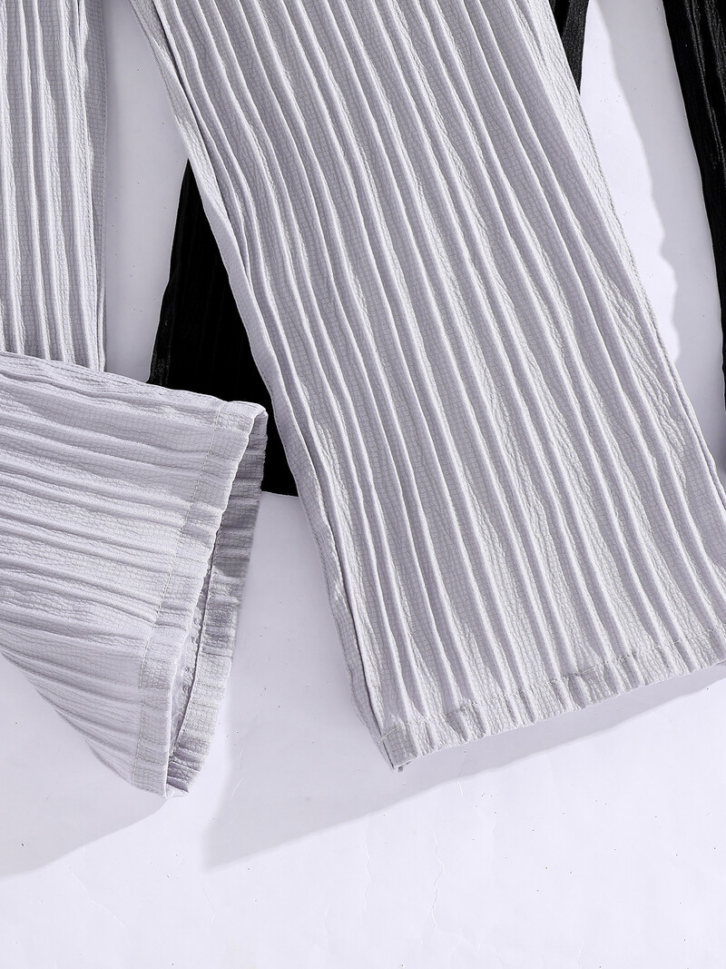 Pavasario ir rudens mergaičių mados duobutės laisvos tiesios kojos laisvos plačios laisvalaikio kelnės 2 vnt