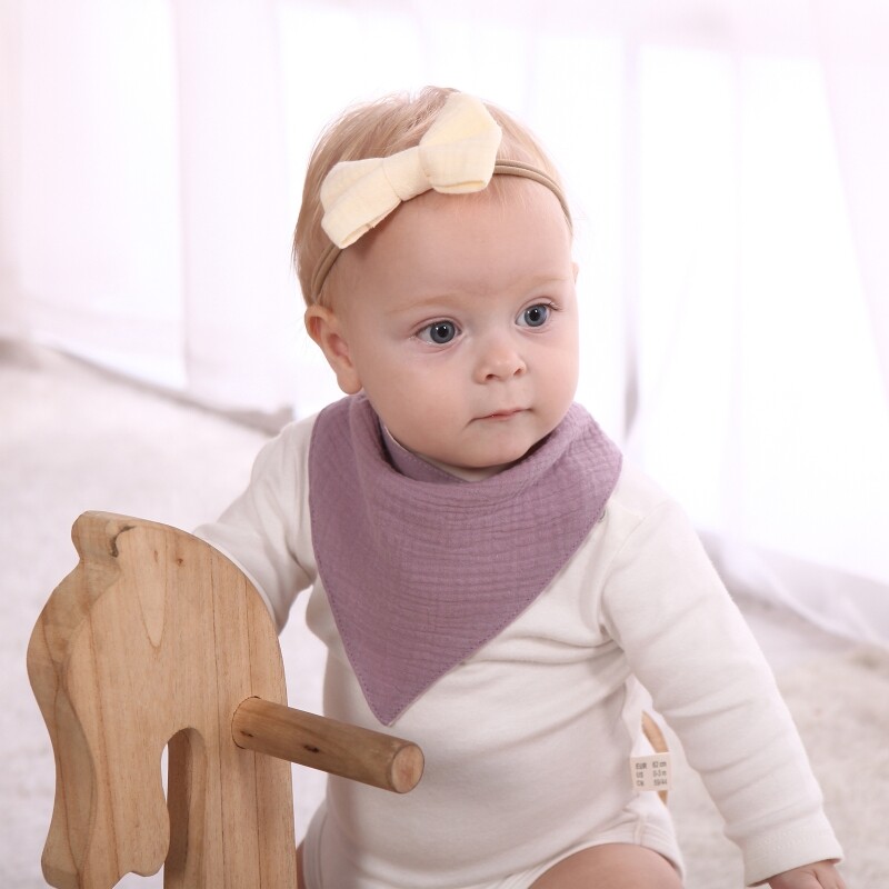 5 vnt Kūdikių medvilninis seilinukas naujagimiui, vienspalvis trikampis šalikas, maitinamas seilėmis rankšluosčiu, tvarsčiu, audeklu berniukams, mergaitėms Gi