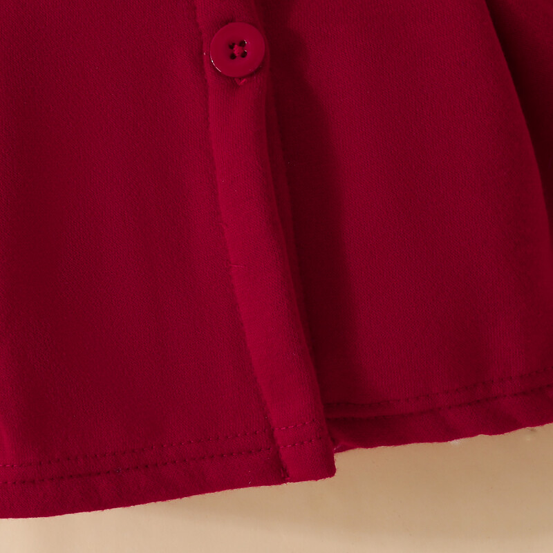 Meiteņu zīdainim, volāniem, garām piedurknēm, vilnas kapuci ar kapuci, vienrindu mētelis, bērnu apģērbi, rudens un ziemaIeteicams iegādāties par vienu izmēru lielāku