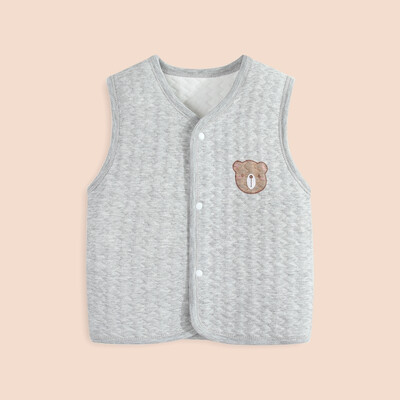 Pamut újszülött mellény őszi és téli lány mellény dzseki meleg puha gyerekmellény rajzfilm gyerekruhák 0-24 hónapos korig