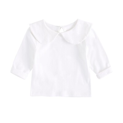 Sanlutoz Μαλακό βαμβακερό μπλουζάκι για μωρά για κορίτσια Χαριτωμένα βρεφικά μπλουζάκια Λευκά νεογέννητα πουκάμισα για νήπια Ρούχα casual
