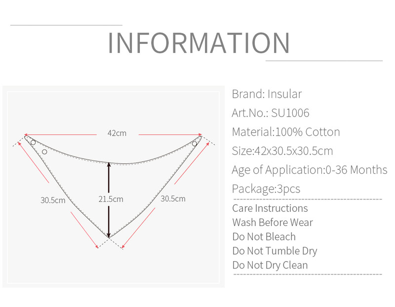 INSULAR Nauji Seilinukai Kūdikių Seilinukai 3vnt Kūdikių Seilinukai Medvilniniai Babadores Kūdikių Rankšluosčiai berniukams Ir Mergaitėms Kūdikių Drabužiai Kūdikių Priedai