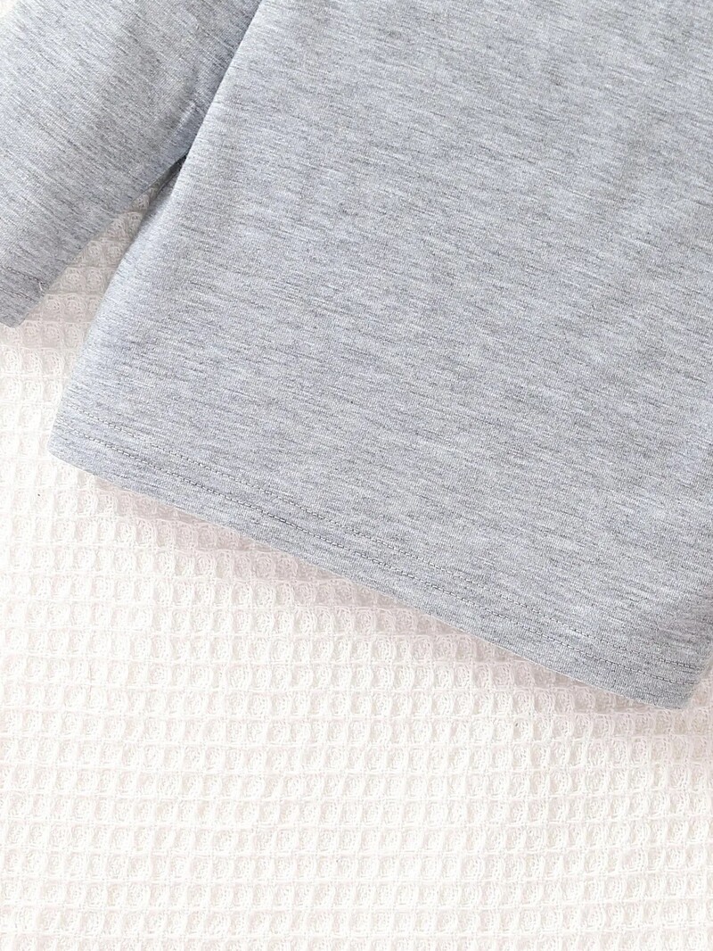 3 dalių rudens/žiemos megztinių mergaičių šilti minkšti ir patogūs marškinėliai berniukams, kasdieniai vienspalviai megztinių ilgomis rankovėmis.