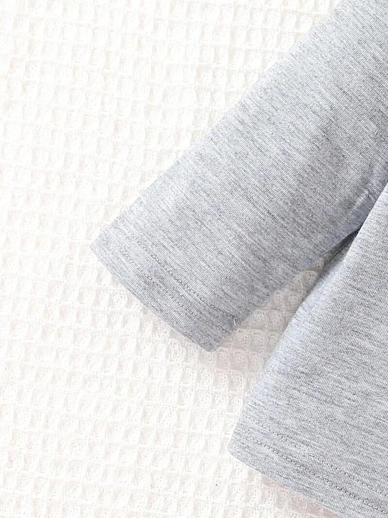 3 dalių rudens/žiemos megztinių mergaičių šilti minkšti ir patogūs marškinėliai berniukams, kasdieniai vienspalviai megztinių ilgomis rankovėmis.