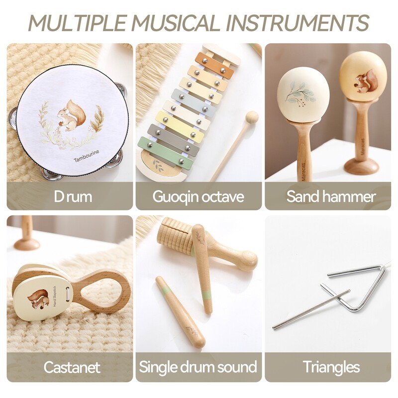 Muzikos instrumentai Montessori muzika Kūdikiui