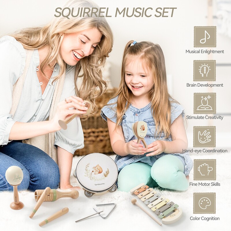 Muzikos instrumentai Montessori muzika Kūdikiui