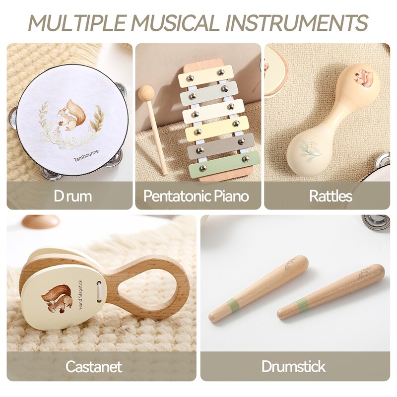 Muzikos instrumentai Montessori muzika Kūdikiui