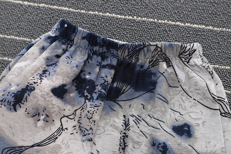 Χαριτωμένο βαμβακερό μωρό αγόρι με κοντομάνικο πουκάμισο Ρούχα κοστούμια Καλοκαιρινή μόδα παιδικά αγόρια Σετ ρούχων όμορφος