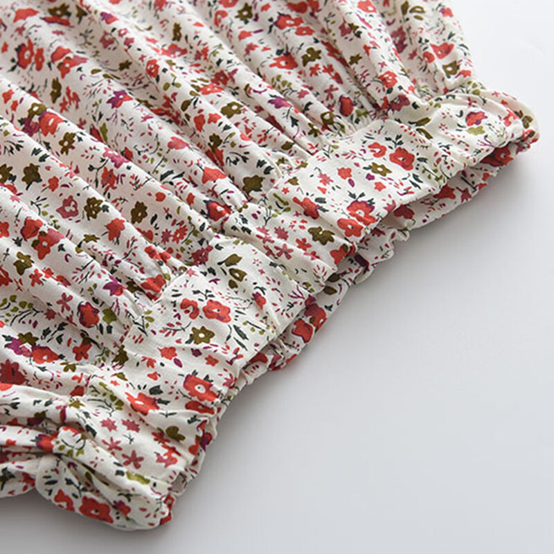 Melario mergaičių vasariniai drabužiai skraidančios rankovės, balti viršūnės su languotais šortais Dviejų dalių 2–6 metų laisvalaikio vaikiškų mergaičių drabužių rinkinys