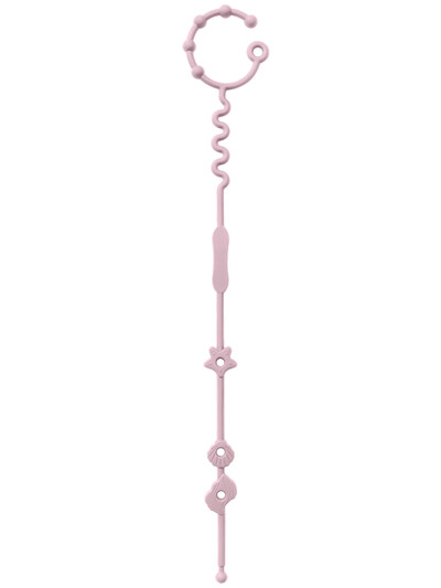 Jaunas silikona zobu rotaļlietas, kas paredzētas Teether, regulējamas multfilmu knupīšu ķēdītes, bērnu knupīšu turētājs, ratiņu aksesuāri.