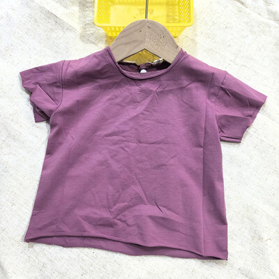 0-4 éves Kisgyermek Gyerek Baba Fiú Lány Ruhák Nyári Pamut póló Rövid ujjú egyszínű Vintage póló Gyerek felsők Csecsemők