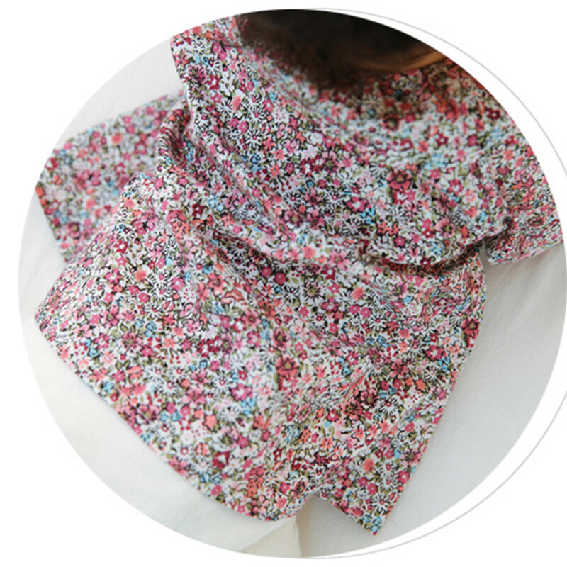 Sweet Ruffles Mežģīņu apkakles krekls meitenēm Kokvilnas ziedi ar garām piedurknēm Princese Baby Topi Bērnu Krekli Toddler Meiteņu Apģērbi