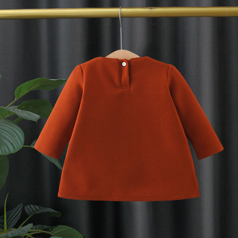 (6 mėnesių - 3 metų amžiaus) Naujas korėjietiško stiliaus paltas mergaitei rudeniui ir žiemai, vaikiški drabužiai ilgomis rankovėmis Sweet Bow