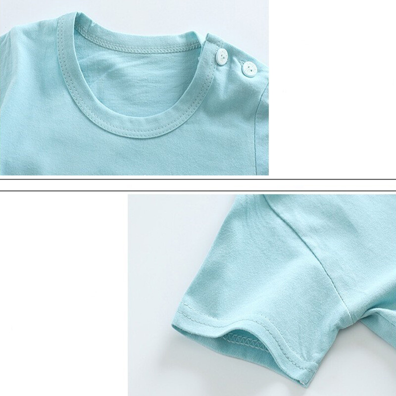 Marškinėliai + šortai 2 dalių drabužių rinkinys pižamos vasaros vaikams kūdikiams berniukams mergaitėms medvilninis laisvalaikio sportinis kostiumas animacinių filmų dinozaurų drabužių kostiumas