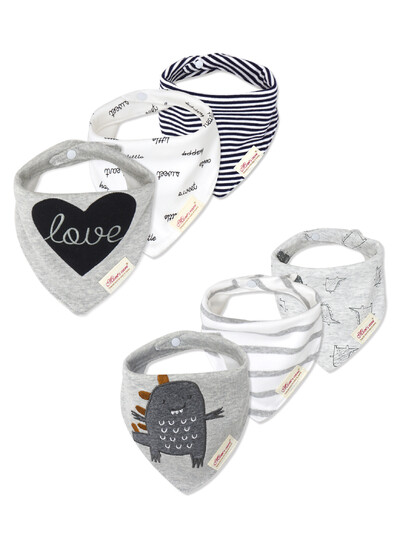 6 vnt Seilinukas kūdikių maitinimui iš medvilnės burnos vandens rankšluostis Dvisluoksnis minkštas Patogus reguliuojamo dydžio aksesuarai 0-3 Y