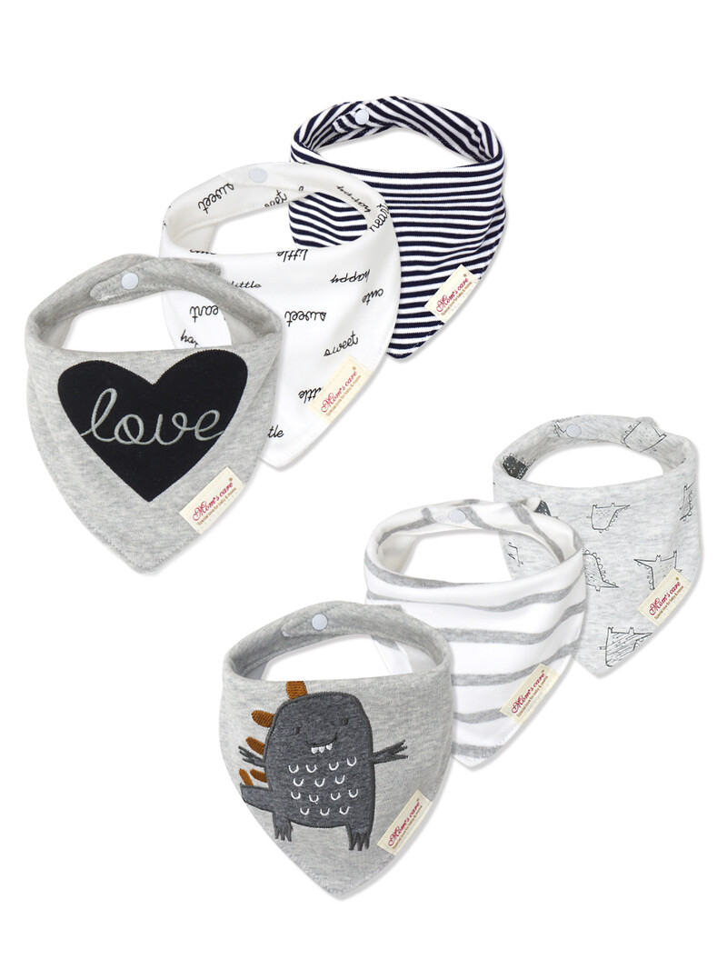 6 vnt Seilinukas kūdikių maitinimui iš medvilnės burnos vandens rankšluostis Dvisluoksnis minkštas Patogus reguliuojamo dydžio aksesuarai 0-3 Y