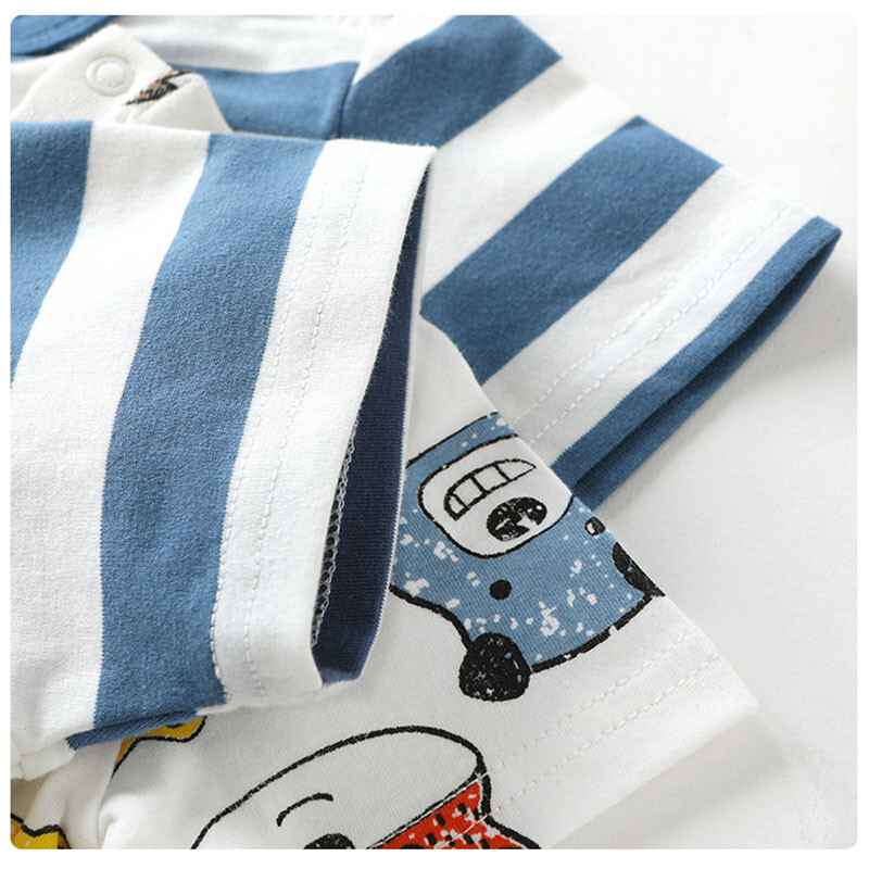 2025 m. vasaros vaikų animacinių filmų spausdinimo marškinėliai, skirti mažoms mergaitėms 9M-4T Animacinio filmo meškiukas trumpomis rankovėmis, vaikiški berniukų marškinėliai.