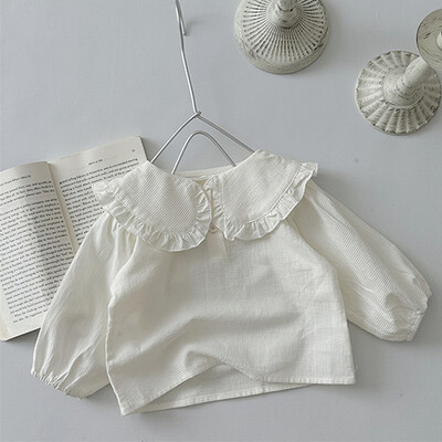 2024 m. naujojo rudens korėjietiško stiliaus naujagimių marškinėliai, vaikiški drabužiai ilgomis rankovėmis medvilniniai spaudiniai kūdikių megztiniai kūdikiams