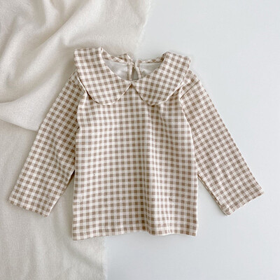 2024 m. naujojo rudens korėjietiško stiliaus naujagimių marškinėliai, vaikiški drabužiai ilgomis rankovėmis medvilniniai spaudiniai kūdikių megztiniai kūdikiams