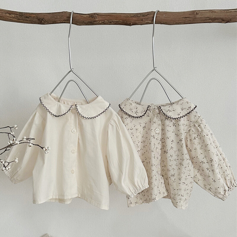 2024 m. naujojo rudens korėjietiško stiliaus naujagimių marškinėliai, vaikiški drabužiai ilgomis rankovėmis medvilniniai spaudiniai kūdikių megztiniai kūdikiams