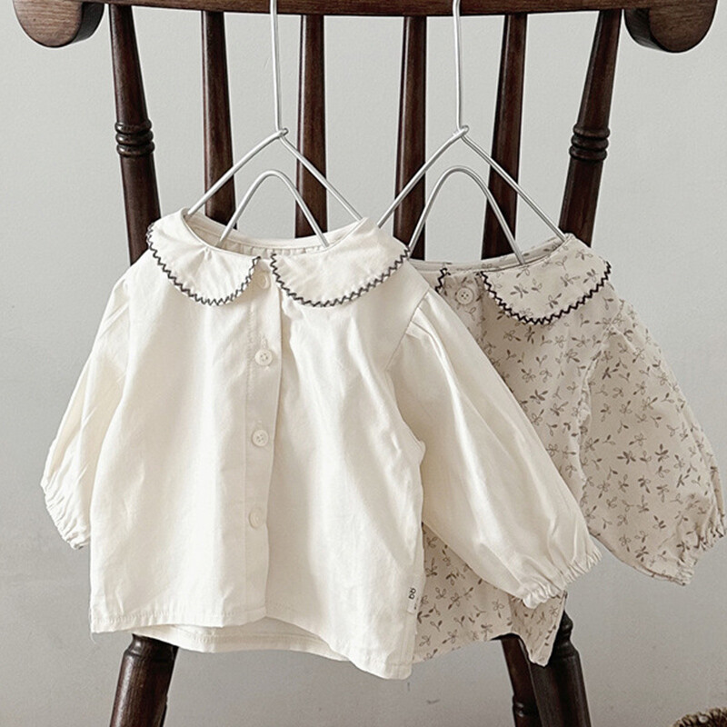 2024 m. naujojo rudens korėjietiško stiliaus naujagimių marškinėliai, vaikiški drabužiai ilgomis rankovėmis medvilniniai spaudiniai kūdikių megztiniai kūdikiams