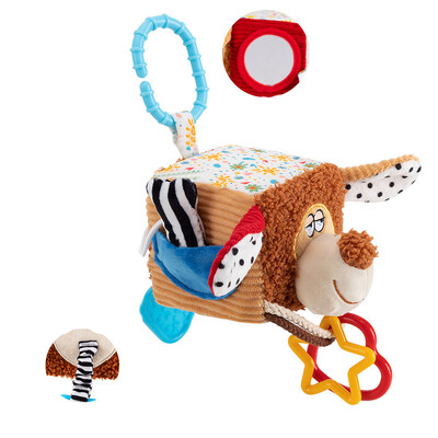 Ankstyvasis mokomasis minkšto audinio kubas kūdikių audiniams, veikla, peizažas, audinio blokas kūdikiui 0 12 mėnesių Barškučiai Mobilieji Muzikiniai žaislai