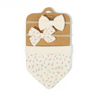 3 vnt./rinkinys Muslino medvilninis seilinukas naujagimiui lankeliai galvos apdangalas trikampio spaudinio seilių pavidalo rankšluostis kūdikiui berniukui mergaitei maitinantis audinys dušo dovanos