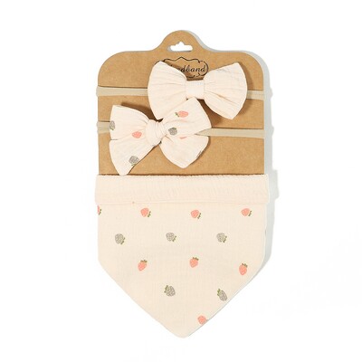 3 vnt./rinkinys Muslino medvilninis seilinukas naujagimiui lankeliai galvos apdangalas trikampio spaudinio seilių pavidalo rankšluostis kūdikiui berniukui mergaitei maitinantis audinys dušo dovanos