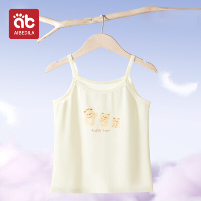 AIBEDILA nyári felsők lányoknak Rajzfilm fehérnemű Fiatal tizenéves fehérnemű Pamut Sport felsők Gyerek alsóingek