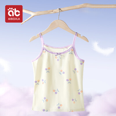 AIBEDILA nyári felsők lányoknak Rajzfilm fehérnemű Fiatal tizenéves fehérnemű Pamut Sport felsők Gyerek alsóingek