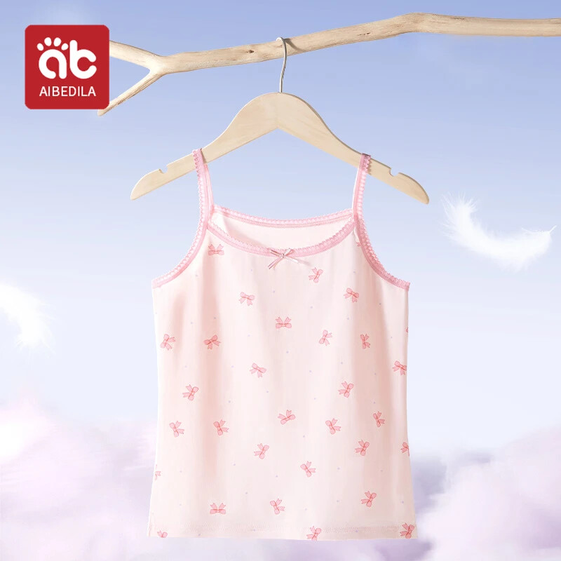 AIBEDILA nyári felsők lányoknak Rajzfilm fehérnemű Fiatal tizenéves fehérnemű Pamut Sport felsők Gyerek alsóingek