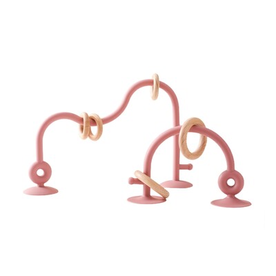 Kūdikių žaislas, silikonas, mokomieji žaislai kūdikiams Montessori žaislų dantukų dygimo takelis, labirintas medinis kalnelių karoliukas, kūdikių aksesuaras