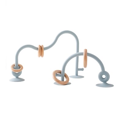 Kūdikių žaislas, silikonas, mokomieji žaislai kūdikiams Montessori žaislų dantukų dygimo takelis, labirintas medinis kalnelių karoliukas, kūdikių aksesuaras