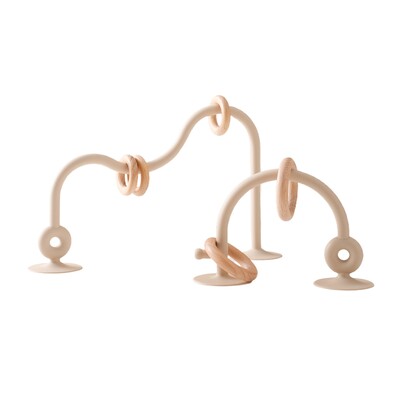 Kūdikių žaislas, silikonas, mokomieji žaislai kūdikiams Montessori žaislų dantukų dygimo takelis, labirintas medinis kalnelių karoliukas, kūdikių aksesuaras