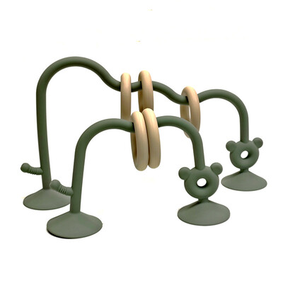 Kūdikių dėlionė vyniojami karoliukai žaislai silikono šlifavimo vaizdiniai žaislai vaikams gali graužti ankstyvasis ugdymas vyniojami karoliukai čiulpti žaislai