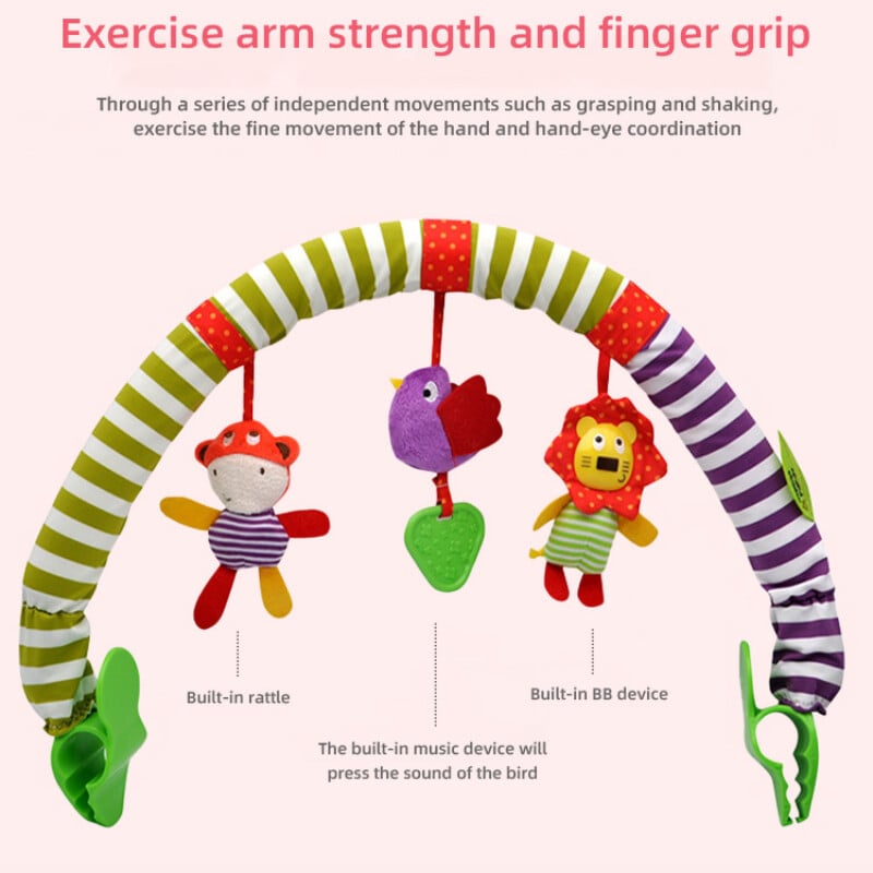 Kūdikių žaislai Vaikiška lovelė Pakabinama Barškučiai Automobilinė kėdutė Mokomasis Žaislas 0 12M Minkštas Mobilusis Vežimėlis Lopšys Vežimėlis Kabantys Lėlės Kūdikiams Dovana naujagimiui