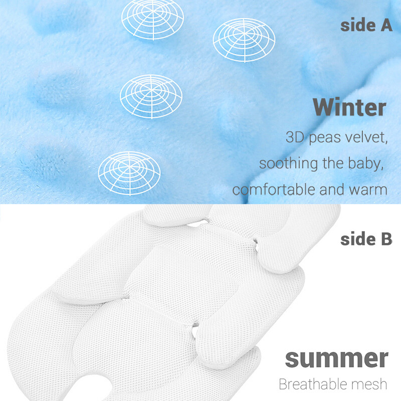 Four Seasons bērnu ratiņu spilvens, zīdaiņu automašīnas sēdekļa ieliktnis, ratiņu spilventiņš Vispārējs termiskais matracis, siets, elpojošs no divām pusēm, ir pieejams