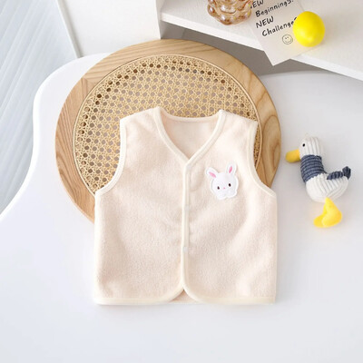 Vaikiški pavasariniai viršutiniai drabužiai Liemenė Vaikiška liemenė berniukui Mergaitei Storas aksominis pamušalas Šilti švarkai Liemenė kūdikiui rudeniniai pliušiniai drabužiai