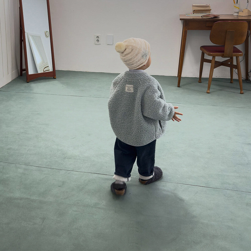 5125 Korejas bērnu apģērbs 2024 Ziemas zēniem un meitenēm Tīras krāsas jēra vilnas mētelis un samta polsterētas jakas