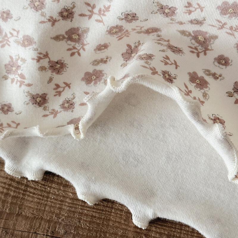 Pavasarinis mergaičių pižamos rinkinys 0-4Y Vaikų namų rūbai Kūdikių rudeniniai rūbai Mieli gėlėti mergaičių apatiniai drabužiai Viršus + kelnės 2vnt.