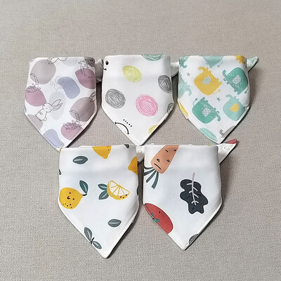 Bērnu bandānas priekšautiņi unisex zēniem, meitenēm 5 gab. zīdaiņu barošana, atraugas audums, kokvilnas siekalu dvielis, piesūcinātājs, jaundzimušo aksesuāri