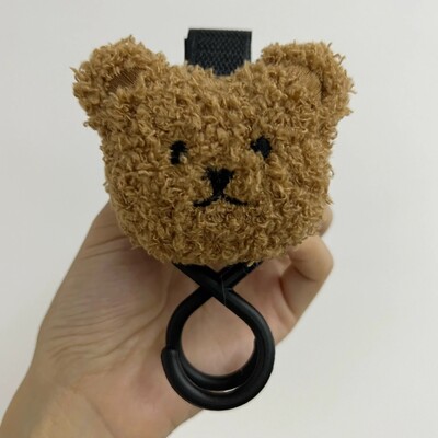 Vežimėlio kablys Daugiafunkcinis vilnonio meškos vežimėlio kablys motinos ir kūdikio kuprinės laikymui...