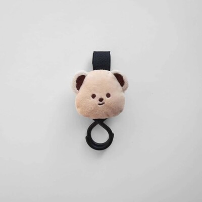 Vežimėlio kablys Daugiafunkcinis vilnonio meškos vežimėlio kablys motinos ir kūdikio kuprinės laikymui...