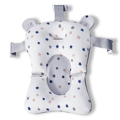 Kūdikio maudymosi kėdutė neslystanti saugos kėdės atrama lovos kilimėliui, nešiojamas, plaunamas minkštas, patogus naujagimio dušo pagalvėlė