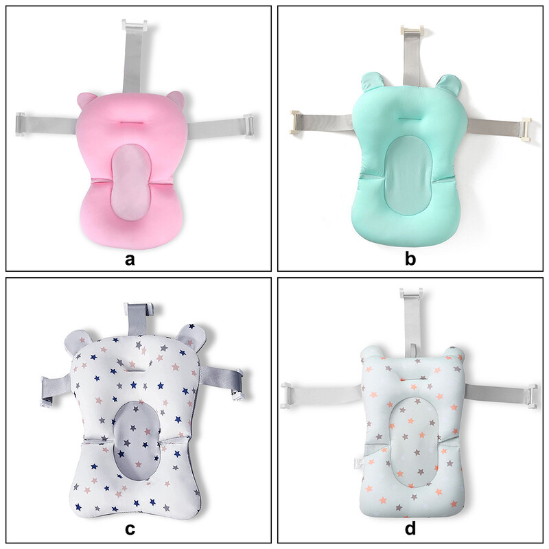 Kūdikio maudymosi kėdutė neslystanti saugos kėdės atrama lovos kilimėliui, nešiojamas, plaunamas minkštas, patogus naujagimio dušo pagalvėlė